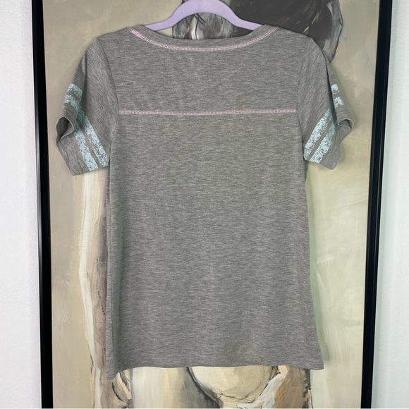 HONEYDEW Intimates Heather Gray Hello Boys Graphic Pajama Top - Picture 5 of 5